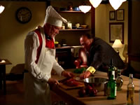 If you put more than three juniper berries in the marinade it would be overwhelming. Would you turn the main course into dessert? Give me one of them! 