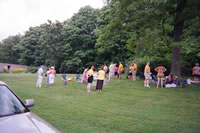 High Meadow Grounds with Picnickers