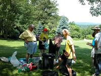 High Meadow Grounds with Picnickers