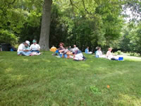 High Meadow Grounds with Picnickers