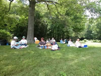 High Meadow Grounds with Picnickers