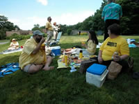 High Meadow Grounds with Picnickers
