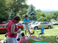 High Meadow Grounds with Picnickers