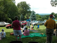 High Meadow Grounds with Picnickers