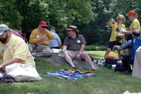 High Meadow Grounds with Picnickers