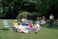 High Meadow Grounds with Picnickers