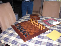 Chess set that Rex Stout made