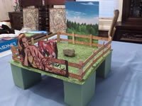 Table Centerpiece Commemorating Some Buried Caesar & Lily Rowan