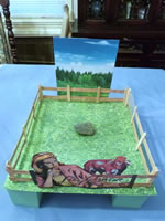 Table Centerpiece Commemorating Some Buried Caesar & Lily Rowan