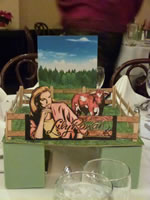 Table Centerpiece Commemorating Some Buried Caesar & Lily Rowan