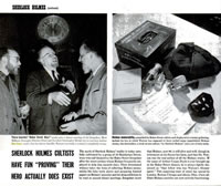 REX STOUT at Baker Street Irregulars Meeting (Life Mag. May 1, 1944)