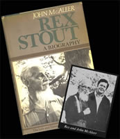 REX STOUT Advertisement for biography