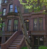 brownstone from A&E NYC filming