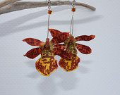 Golden Spider Earrings Wolfe Pack